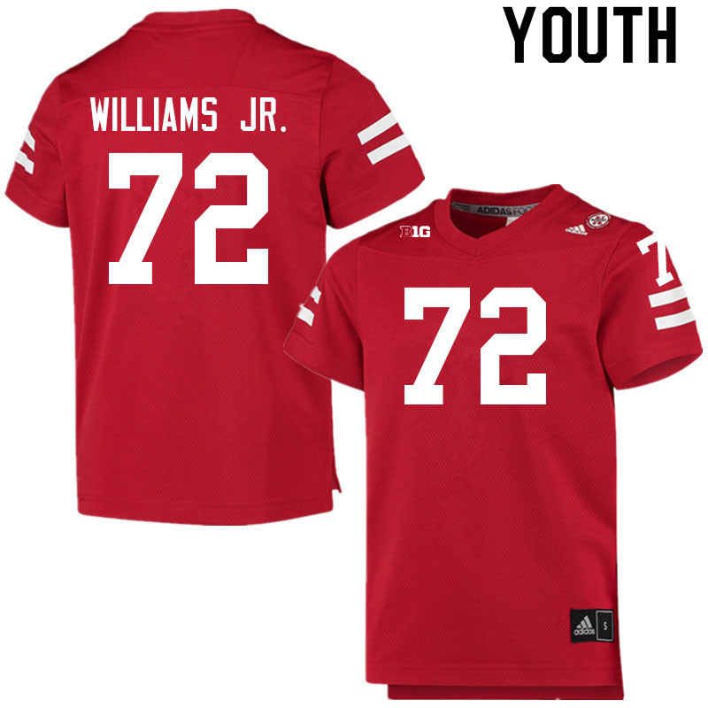 Youth #72 Kevin Williams Jr. Nebraska Cornhuskers College Football Jerseys Sale-Scarlet